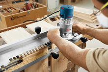 Load image into Gallery viewer, Bosch 1617EVSPK Wood Router Tool Combo Kit - 2.25 Horsepower Plunge Router & Fixed Base Router Kit with a Variable Speed 12 Amp Motor