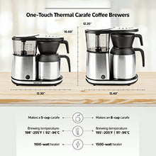 Load image into Gallery viewer, Bonavita 8 Cup Coffee Maker, One-Touch Pour Over Brewing with Thermal Carafe, SCA Certified, Stainless Steel (BV1900TS)