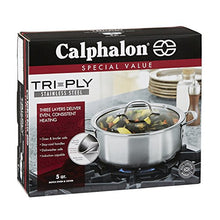 Load image into Gallery viewer, Calphalon Tri-Ply Stainless Steel Cookware, Dutch Oven, 5-quart