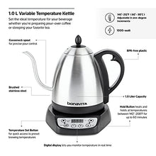 Load image into Gallery viewer, Bonavita 1.0L Variable Temperature Electric Kettle, 1.0 Liters, Metallic