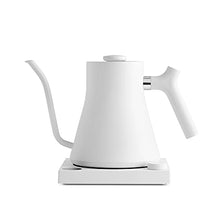 Load image into Gallery viewer, Fellow Stagg EKG Electric Gooseneck Kettle - Pour-Over Coffee and Tea Pot, Stainless Steel, Quick Heating, Matte White, Handle, 0.9 Liter