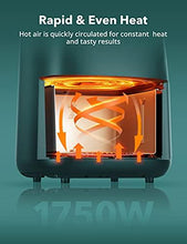 Load image into Gallery viewer, TaoTronics Air Fryer, Max XL 6 Quart 1750W 11-in-1 Airfryer Oven with Basket & Touch Panel, 11 Preset Menus 50 Recipes Cookbook for Roast, Preheat, Bake, Nonstick Easy Clean, Black