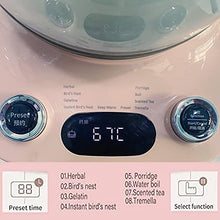 Load image into Gallery viewer, Bear YSH-C18R1 Health- Care Beverage Tea Maker and Kettle,Electric kettle with infuser, Durable 316 Stainless Steel & Glass Brew Cooker Master,8-in-1 Programmable, 4 Range Temperature Warming Function,1.8L,Pink
