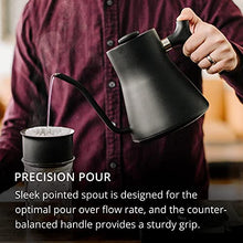 Load image into Gallery viewer, Fellow Stagg EKG Electric Gooseneck Kettle - Pour-Over Coffee and Tea Pot, Stainless Steel, Quick Heating, Matte White, Handle, 0.9 Liter