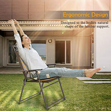 Load image into Gallery viewer, Giantex Set of 4 Patio Folding Sling Chairs Steel Camping Deck Garden Pool Backyard Chairs