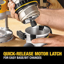Load image into Gallery viewer, DEWALT Router, Fixed/Plunge Base Kit, Variable Speed, Soft Start, 2-1/4-HP (DW618PKB)