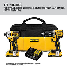 Load image into Gallery viewer, DEWALT 20V Max XR Cordless Drill Combo Kit, Brushless, 2-Tool (DCK283D2)