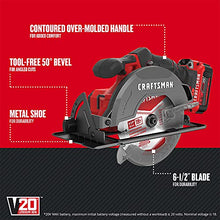 Load image into Gallery viewer, CRAFTSMAN V20* 6-1/2-Inch Cordless Circular Saw Kit (CMCS500M1)