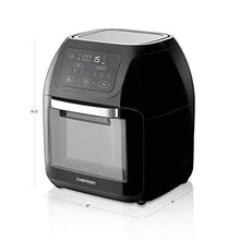 Load image into Gallery viewer, Chefman Multifunctional Digital Air Fryer+ Rotisserie, Dehydrator, Convection Oven, 14 Touch Screen Presets Fry, Roast, Dehydrate & Bake, Auto Shutoff, Accessories Included, XL 10L Family Size