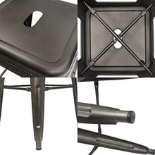 Load image into Gallery viewer, Furmax 30 Inches Metal Bar Stools High Backless Stools Indoor-Outdoor Stackable Kitchen Stools Set of 4 (Gun)