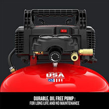 Load image into Gallery viewer, Craftsman Air Compressor, 6 Gallon, Pancake, Oil-Free with 13 Piece Accessory Kit (CMEC6150K)