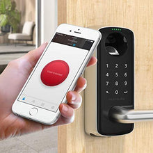 Load image into Gallery viewer, ULTRALOQ Lever The Most Advanced Smart Lock + Bridge WiFi Adaptor, Keyless Entry Bluetooth Fingerprint Digital Keypad Door Lock with Reversible Handle, Works with Alexa, Google Assistant, IFTTT
