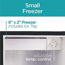 Load image into Gallery viewer, BLACK+DECKER BCRK17B Compact Refrigerator Energy Star Single Door Mini Fridge with Freezer, 1.7 Cubic Feet, Black