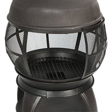Load image into Gallery viewer, BALI OUTDOORS Outdoor Fireplace Wooden Fire Pit, Chimenea, Brown-Black