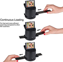 Load image into Gallery viewer, Digital Film &Slide Scanner with 22MP, Converts 35mm, 126, 110, Super 8 Films, Slides, Negatives to JPEG, Tilt-Up 3.5" Large LCD, Includes Cables, Film Inserts &More, MAC and PC Compatible