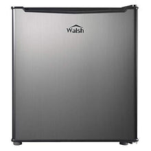 Load image into Gallery viewer, Walsh WSR17S5 Compact Refrigerator, 1.7 Cu.Ft Single Door Fridge, Adjustable Mechanical Thermostat with Chiller, Reversible Doors, Stainless Steel Look