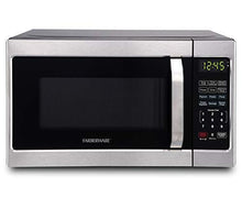 Load image into Gallery viewer, Farberware Classic FMO07AHTBKJ 0.7 Cu. Ft. 700-Watt Microwave Oven with LED Lighting, Brushed Stainless Steel