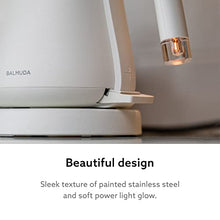 Load image into Gallery viewer, BALMUDA The Kettle | Electric Lightweight Gooseneck Kettle | Stainless Steel | 0.6L (20fl oz) Capacity | Neon Light Indicator | Perfect for Tea and Coffee | K02H-WH | White | US Version