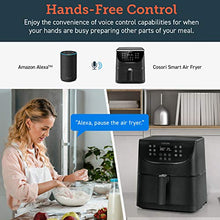 Load image into Gallery viewer, COSORI Smart Air Fryer xl 5.8QT 13-in-1 cooker (800+ Online & 100 Paper Recipes) can Air Fry, Roast, Bake, Digital Works with Alexa & Google Assistant, 1700W, Large Dishwasher-Safe Square Basket