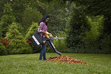 Load image into Gallery viewer, WORX WG509 TRIVAC 12 Amp 3-In-1 Electric Blower/Mulcher/Vacuum with Multi-Stage All Metal Mulching System, Black