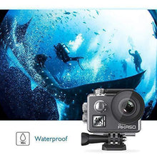 Load image into Gallery viewer, AKASO V50 Elite 4K60fps Touch Screen WiFi Action Camera Voice Control EIS Web Camera 131 feet Waterproof Camera Adjustable View Angle 8X Zoom Remote Control Sports Camera with Helmet Accessories Kit