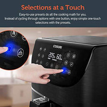 Load image into Gallery viewer, COSORI Air Fryer Max XL(100 Recipes) Digital Hot Oven Cooker, One Touch Screen with 13 Cooking Functions, Preheat and Shake Reminder, 5.8 QT, Black
