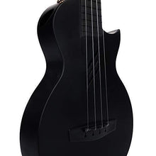 Load image into Gallery viewer, Enya Concert Ukulele Nova U 23’’ Carbon Fiber Travel Ukulele with Beginner Kit includes online lessons, case, strap, capo and strings (Black)