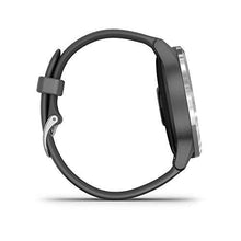 Load image into Gallery viewer, Garmin 010-02174-01 Vivoactive 4 Smartwatch, Shadow Gray/Stainless Bundle with Deco Gear Magnetic Wireless Sport Earbuds, Red with Carrying Case and Voltix 2600mAh Portable Power Bank