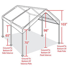 Load image into Gallery viewer, Caravan Canopy Domain 10 x 20 Foot Straight Leg Instant Canopy Tent Set, White