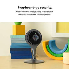 Load image into Gallery viewer, Google Nest Cam Indoor - Wired Indoor Camera for Home Security - Control with Your Phone and Get Mobile Alerts - Surveillance Camera with 24/7 Live Video and Night Vision