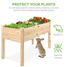 Load image into Gallery viewer, Best Choice Products 48x24x30in Raised Garden Bed, Elevated Wood Planter Box Stand for Backyard, Patio, Balcony w/Bed Liner, 200lb Capacity