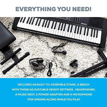 Load image into Gallery viewer, Alesis Melody 61 MKII - 61 Key Music Keyboard / Digital Piano with Built-In Speakers, Headphones, Microphone, Piano Stand, Music Rest and Stool