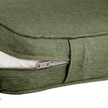 Load image into Gallery viewer, Classic Accessories Montlake Water-Resistant 59 x 18 x 3 Inch Outdoor Bench/Settee Cushion, Patio Furniture Swing Cushion, Heather Fern Green, Patio Loveseat Cushion