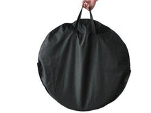 Load image into Gallery viewer, Fire Sense Portable Folding Round Black Steel 22 Inch Fire Pit with Carry Bag | Wood Burning | Mesh Spark Screen, Wood Grate, Cooking Grate, and Screen Lift Tool Included | Lightweight Patio