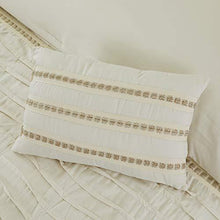 Load image into Gallery viewer, Amrapur Overseas Antonella 8-Piece Pleated Comforter Set, Queen, Beige