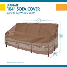 Load image into Gallery viewer, Duck Covers Ultimate Waterproof 104 Inch Patio Sofa Cover, Patio Furniture Covers
