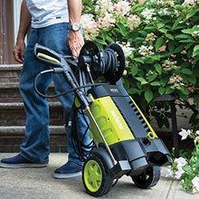 Load image into Gallery viewer, Sun Joe SPX3001 2030 PSI 1.76 GPM 14.5 AMP Electric Pressure Washer with Hose Reel, Green
