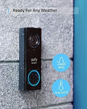 Load image into Gallery viewer, eufy Security, Wi-Fi Video Doorbell, 2K Resolution Video doorbell Camera, No Monthly Fees, Secure Local Storage, Human Detection, 2-Way Audio, Free Wireless Chime-Requires Existing Doorbell Wires