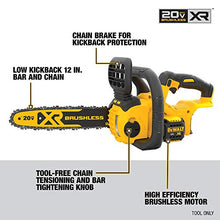 Load image into Gallery viewer, DEWALT 20V MAX* XR Chainsaw, 12-Inch, Tool Only (DCCS620B)