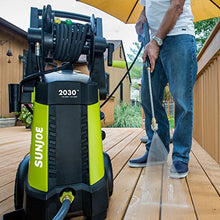 Load image into Gallery viewer, Sun Joe SPX3001 2030 PSI 1.76 GPM 14.5 AMP Electric Pressure Washer with Hose Reel, Green