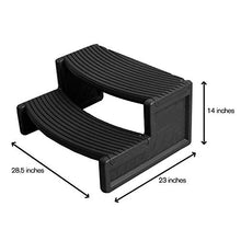 Load image into Gallery viewer, Confer Plastics Resin Multi Purpose Spa and Hot Tub Handi-Step Steps, Black