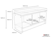 Load image into Gallery viewer, ClosetMaid 1570 Cubeicals 3-Cube Storage Bench, Espresso