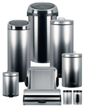 Load image into Gallery viewer, Brabantia Rectangular Touch Bin, 6 Gal / 25L, Matte Steel Finger Print Proof