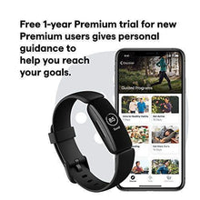 Load image into Gallery viewer, Fitbit Inspire 2 Health & Fitness Tracker with a Free 1-Year Fitbit Premium Trial, 24/7 Heart Rate, Black/Black, One Size (S & L Bands Included)