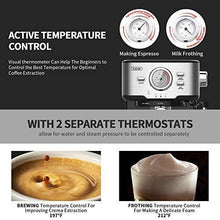 Load image into Gallery viewer, Gevi Espresso Machines 15 Bar with Milk Frother Wand Expresso Coffee Machine for Cappuccino, Latte, Mocha, Machiato, 1.5L Removable Water Tank, Double Temperature Control System, 1100W, Black