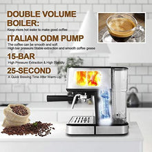 Load image into Gallery viewer, Gevi Espresso Machines 15 Bar with Milk Frother Wand Expresso Coffee Machine for Cappuccino, Latte, Mocha, Machiato, 1.5L Removable Water Tank, Double Temperature Control System, 1100W, Black