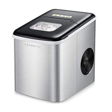 Load image into Gallery viewer, CROWNFUL Ice Maker Machine for Countertop, 9 Ice Cubes Ready in 7 Minutes, 26lbs Bullet Ice Cubes in 24H, Electric Ice Maker with Scoop and Basket