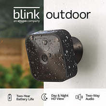 Load image into Gallery viewer, Blink Outdoor - wireless, weather-resistant HD security camera, two-year battery life, motion detection, set up in minutes – 3 camera kit