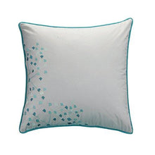 Load image into Gallery viewer, Chic Home 8-Piece Floral Embroidered Comforter Set, Queen, Gray and Blue