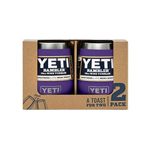 Load image into Gallery viewer, YETI Rambler 10 oz Wine Tumbler, Vacuum Insulated, Stainless Steel, 2 Pack, Peak Purple